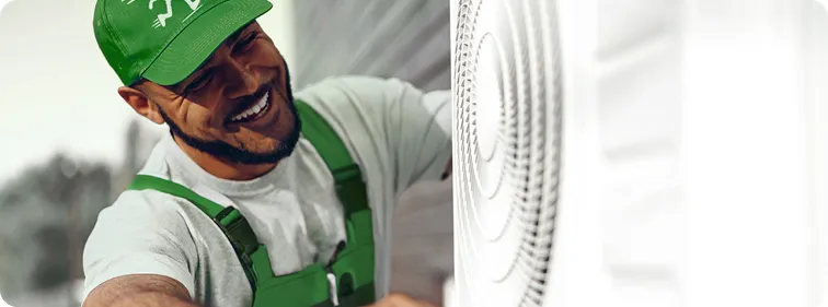 Rapid Response AC Services technician answering frequently asked HVAC questions in Southwest Florida